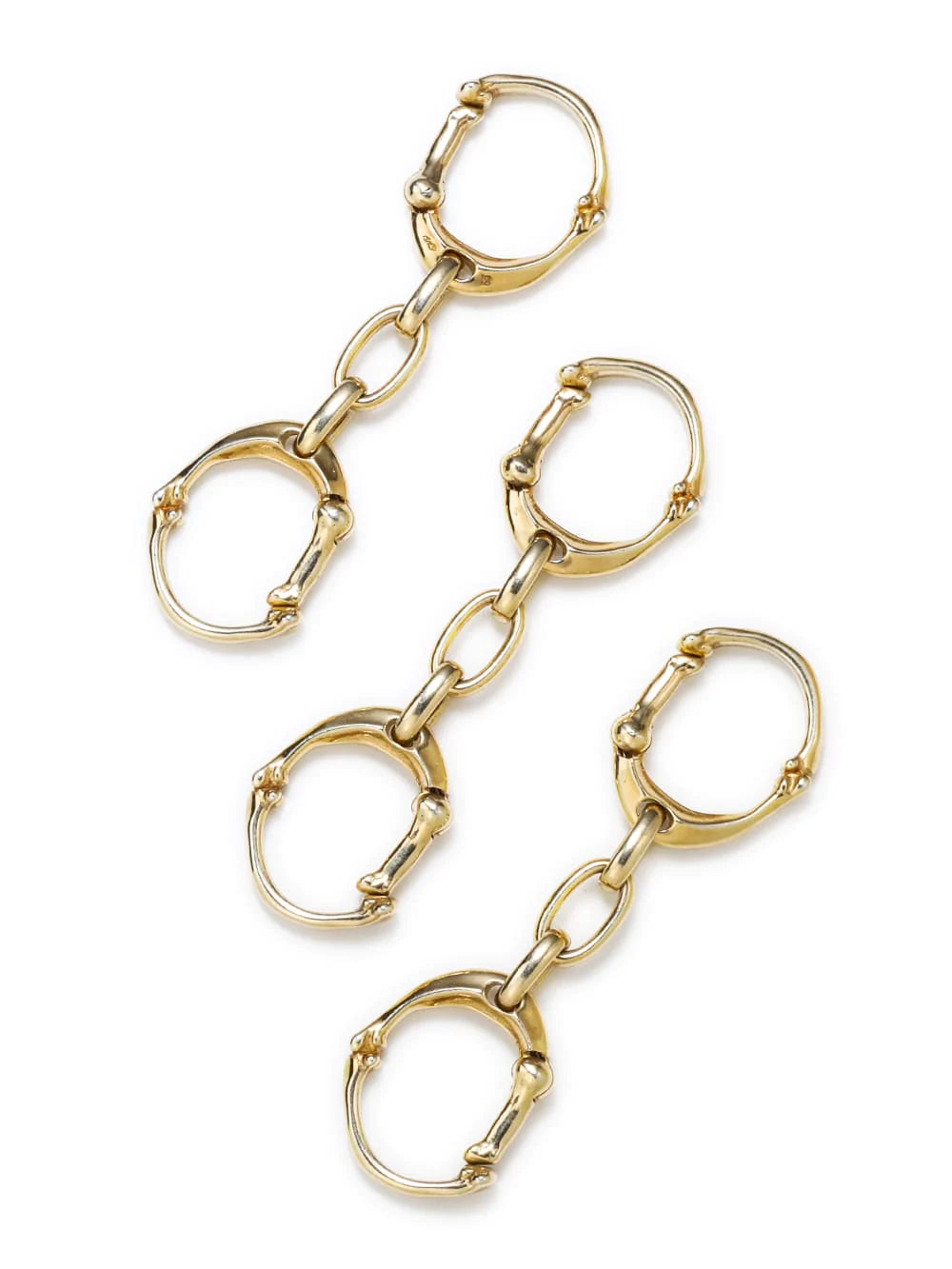 ボーンシェイプカラビナブレスレット. -S- - sspj.0021-gold ボーンシェイプカラビナブレスレット. -S- - sspj.0021-gold