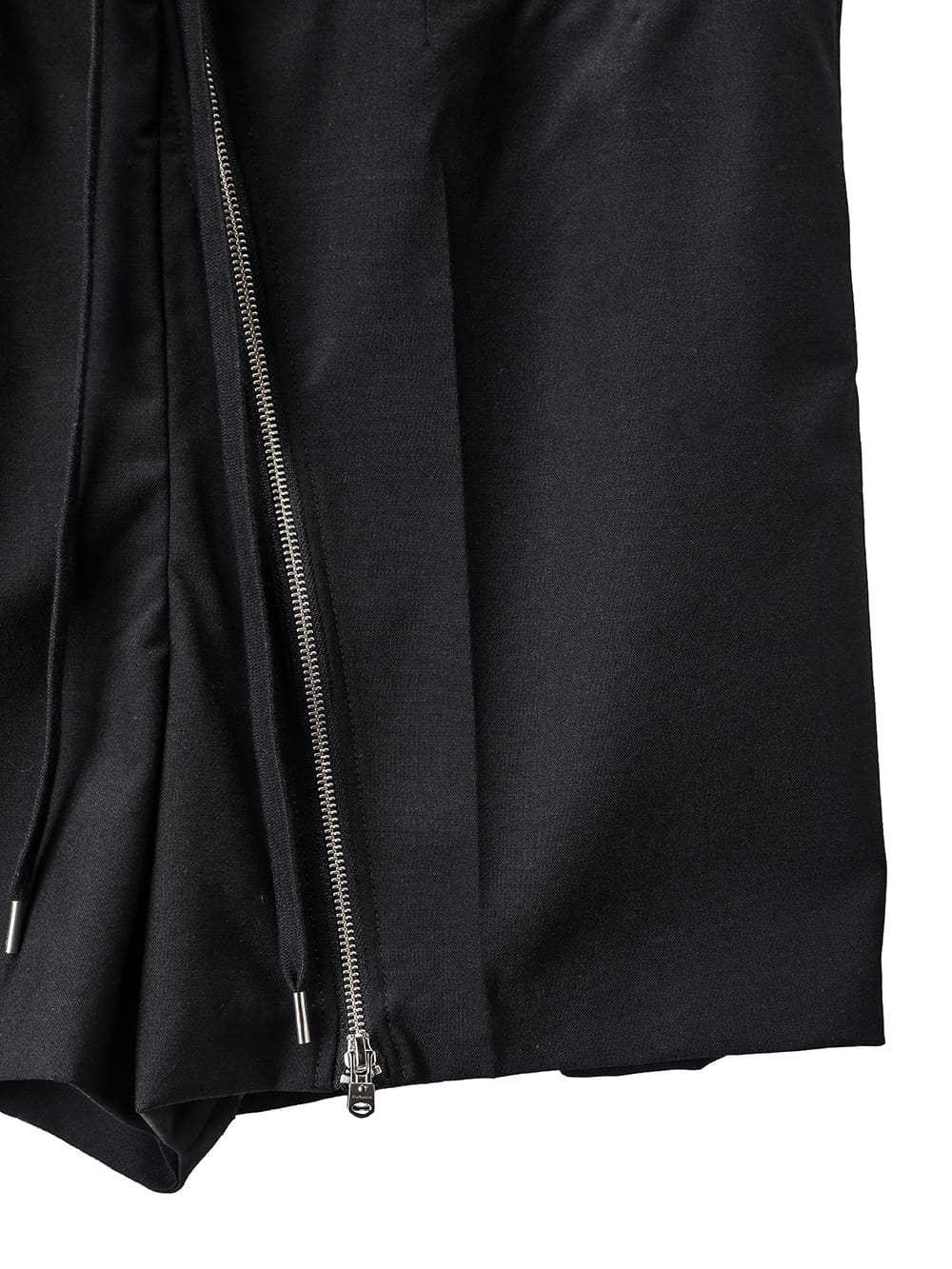 new reverse baggy zipper short pant.(solid)
