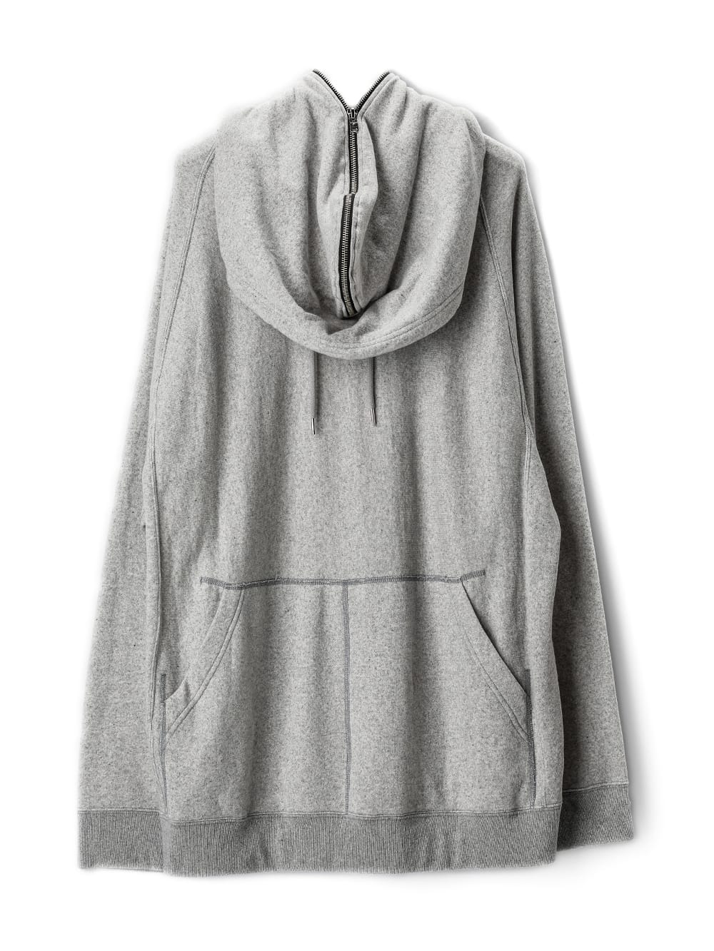 new two-way zip reverse oversized hoodie.(solid)