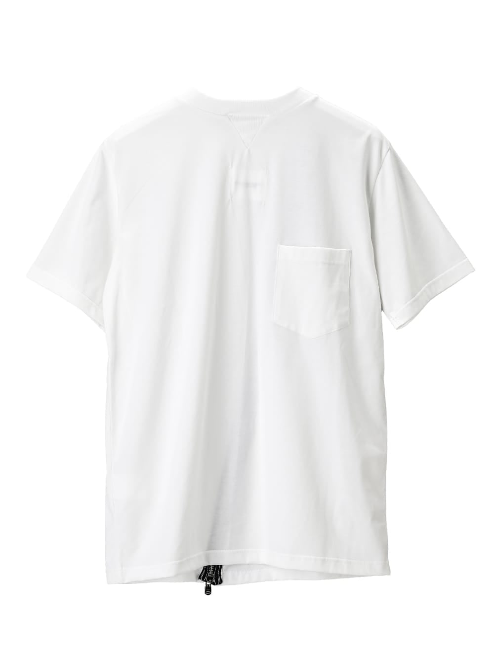 New Two-Way Zip Reverse Short Sleeve Tee (Jersey)(Solid)