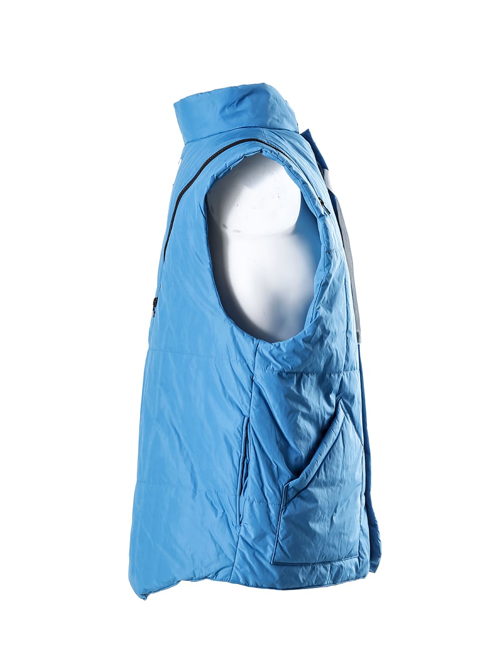 sj.0007AW22_lblue double zip reverse puffy vest. TheSoloist