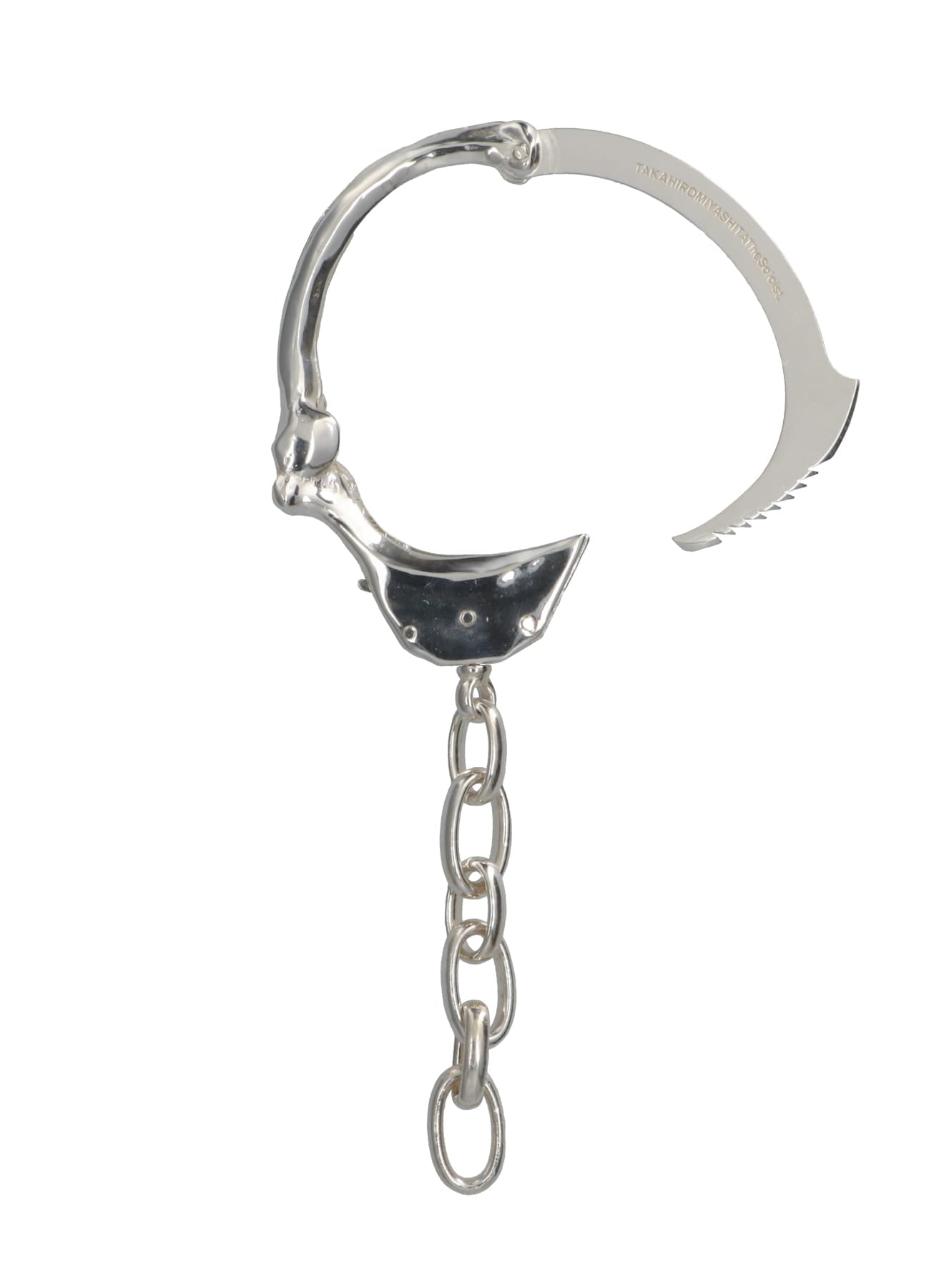 bone shaped handcuffs bracelet.-L-