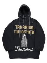 sc.0003AW22_black Double-zip balloon-shaped hoodie