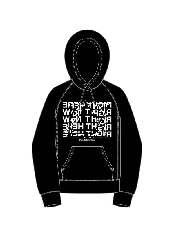 right here right now. (hoodie)