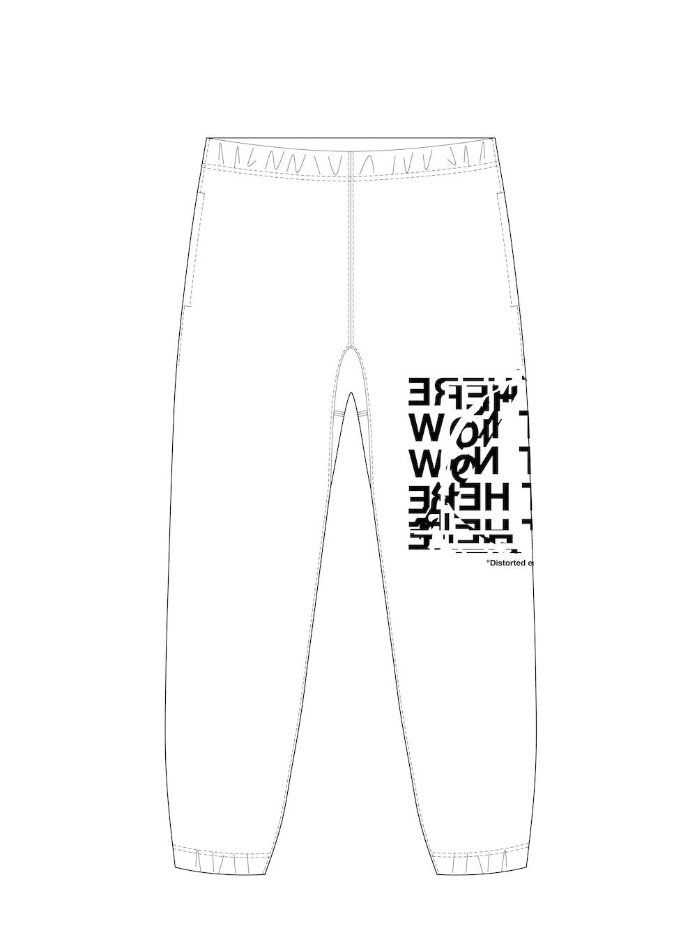 sc.0068AW22_white right here right now (ジョガーパンツ