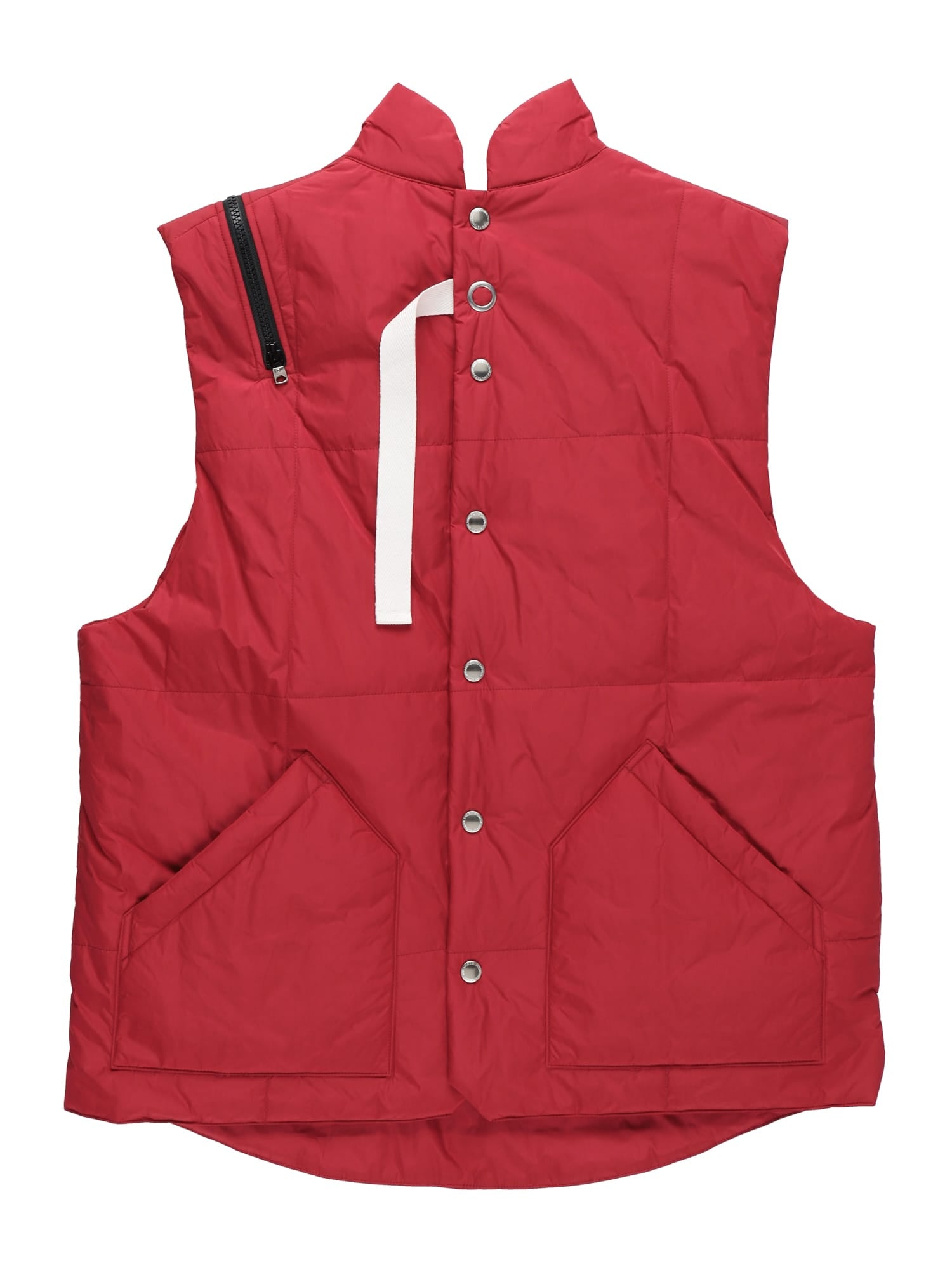 double zip reverse puffy vest.