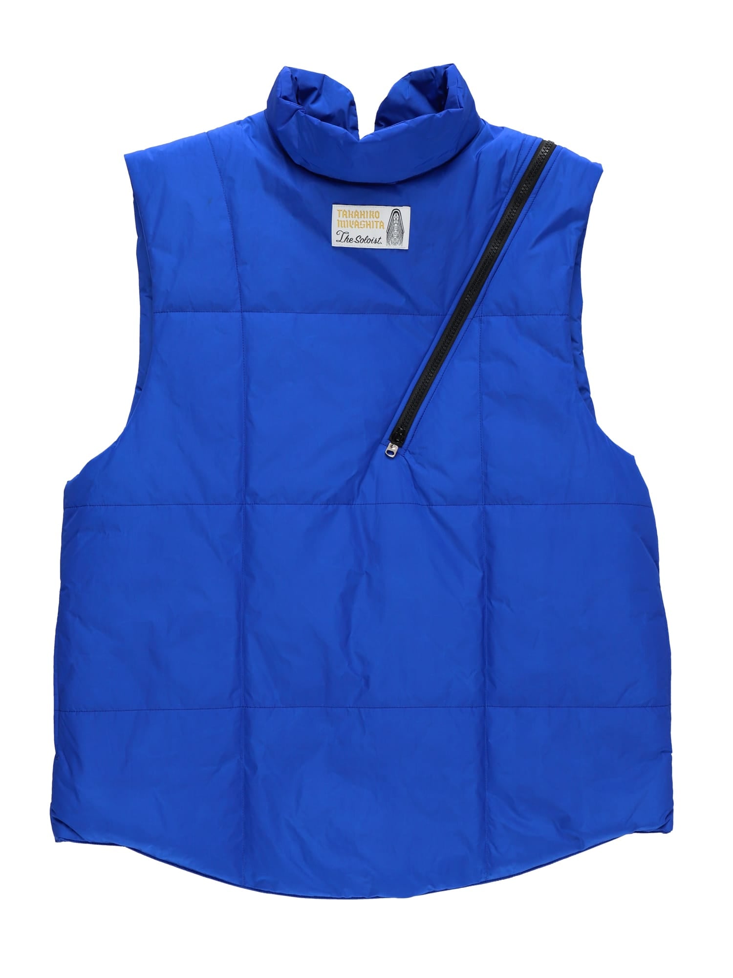 double zip reverse puffy vest.