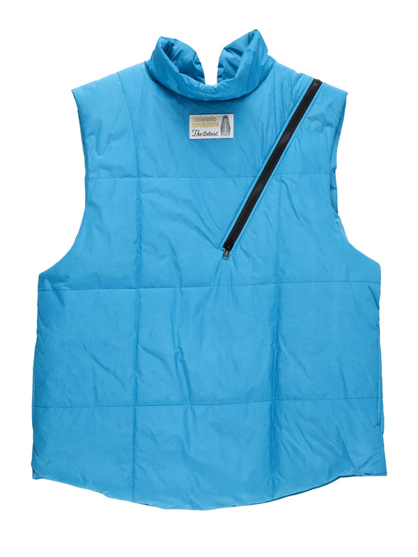 double zip reverse puffy vest.