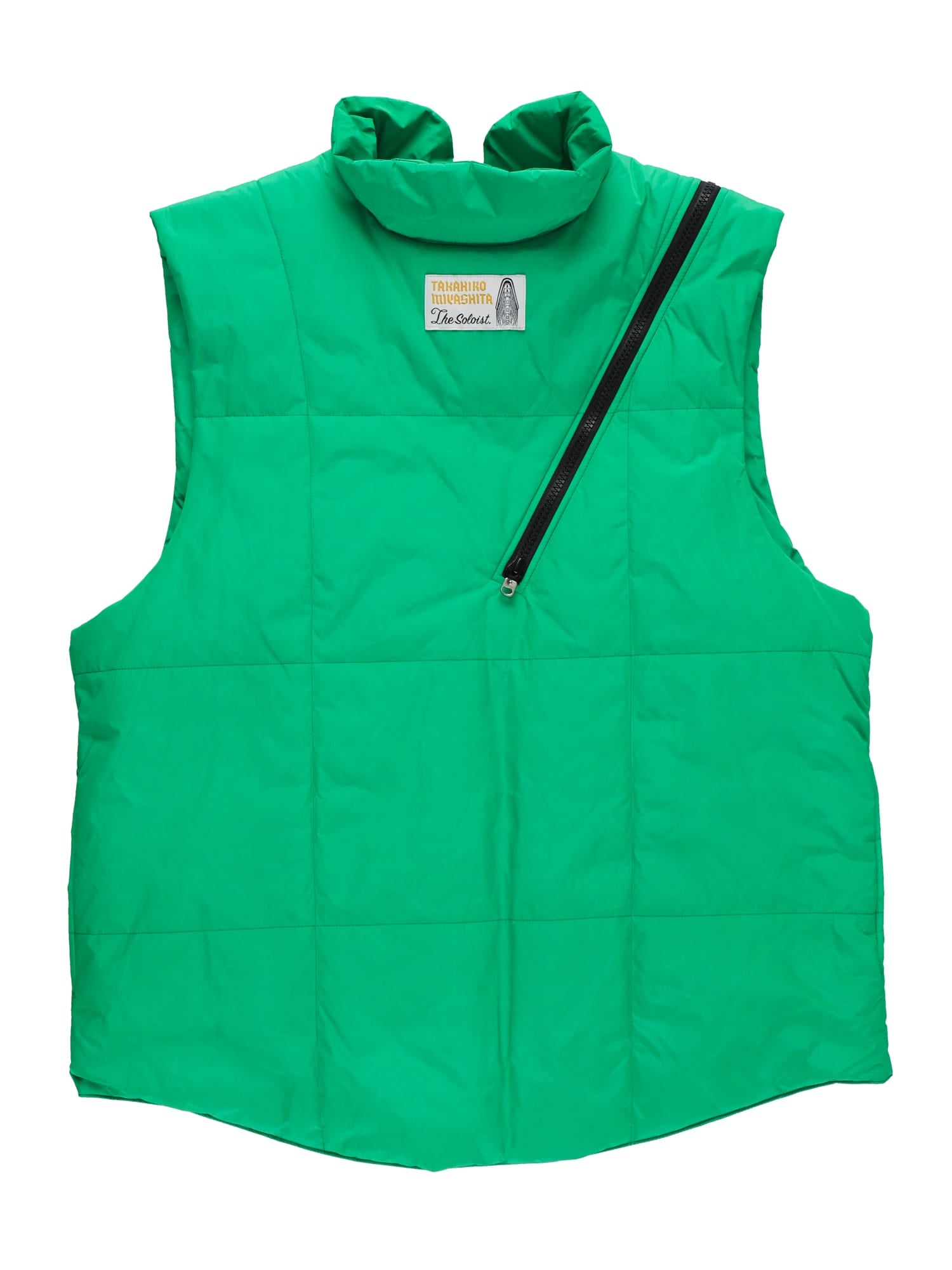 Double Zip Reverse Puffy Vest - ベスト