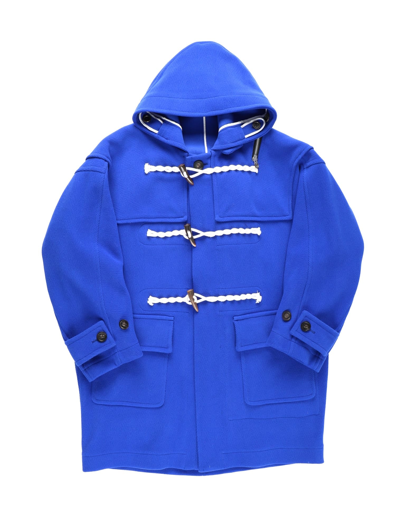 sj.0011AW22_blue ダブルジップバルーンシェイプドダッフルコート