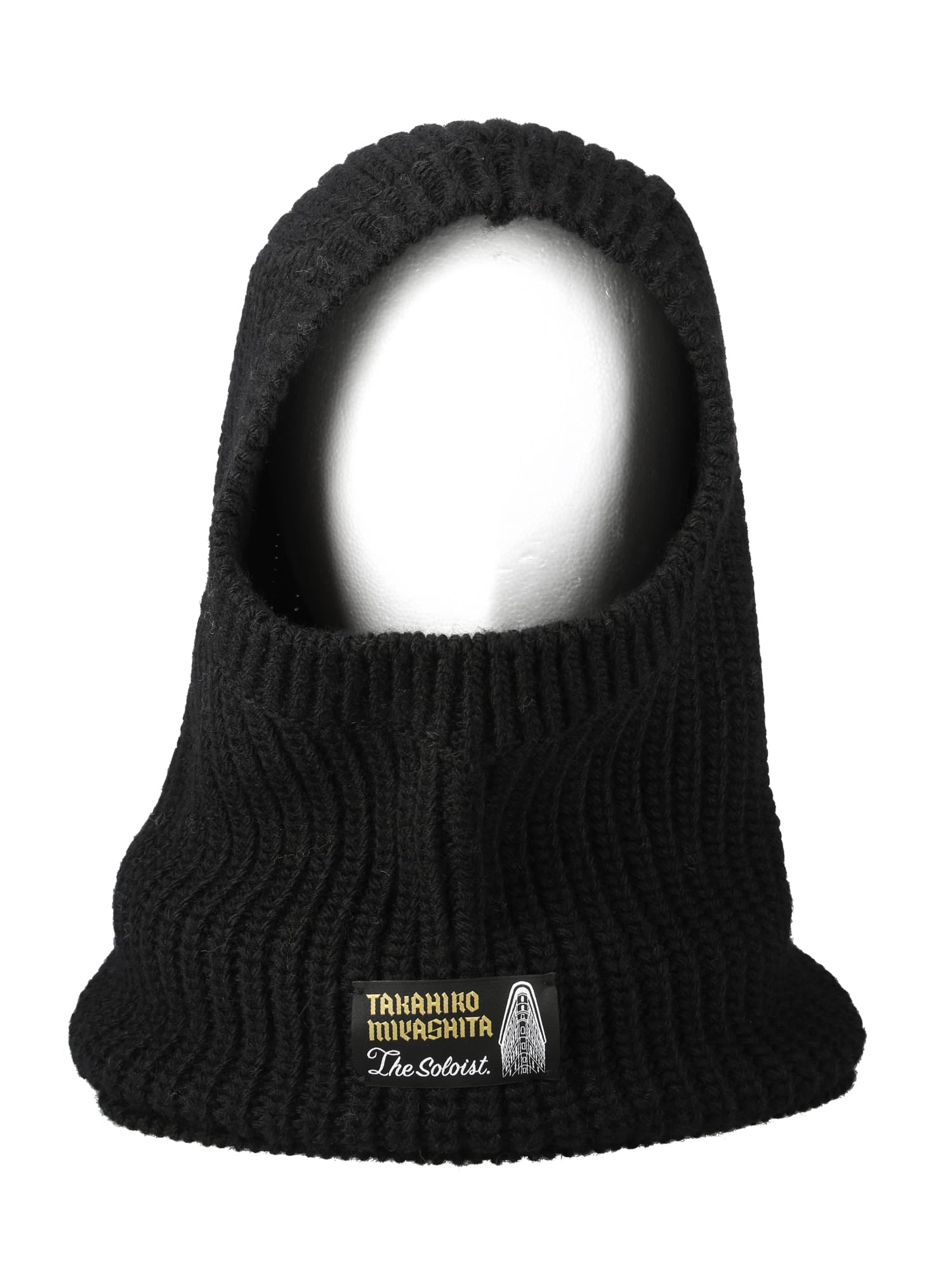 タカヒロミヤシタザソロイスト aran pattern balaclava 黒