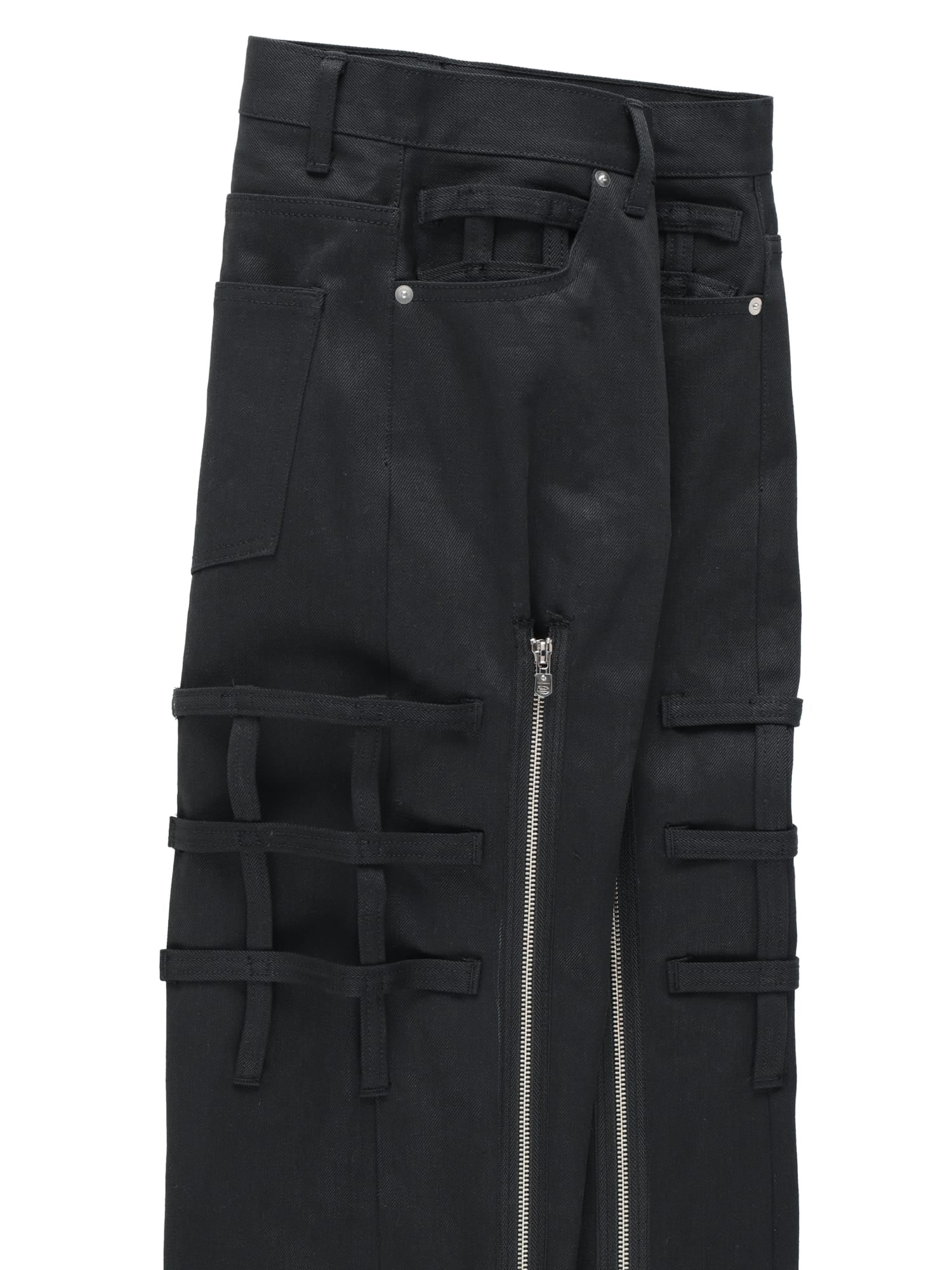 In Too Deep Ultra Distressed Bootcut Jeans - Black