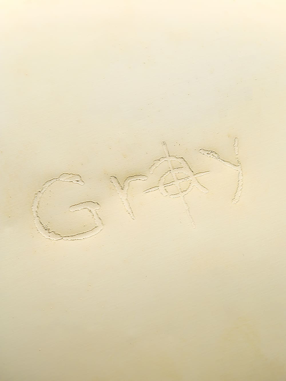 "gray" プレーンメタルバッジ(ラージ)
