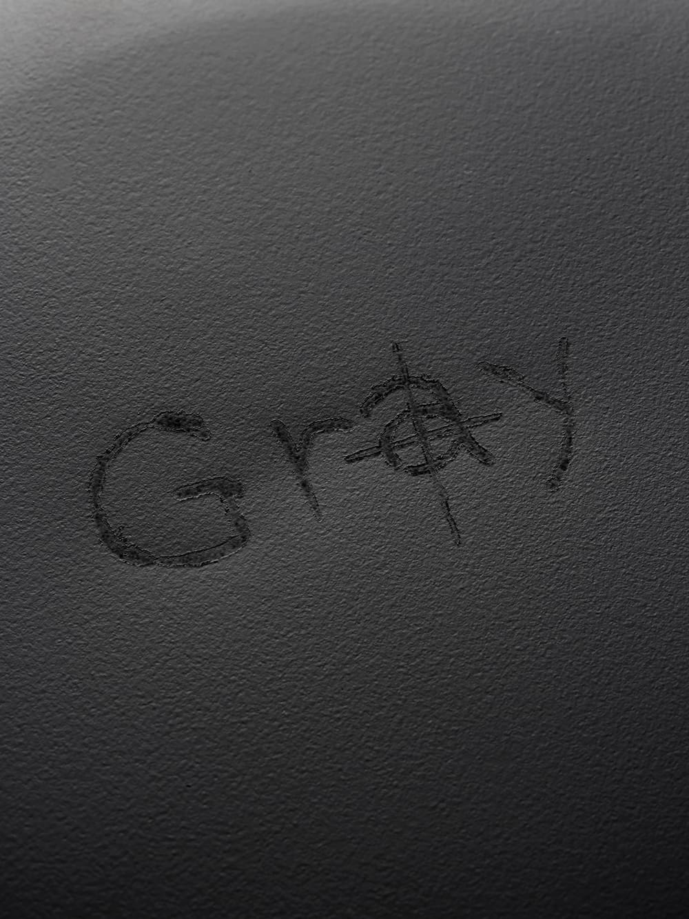 "gray" プレーンメタルバッジ(ラージ)