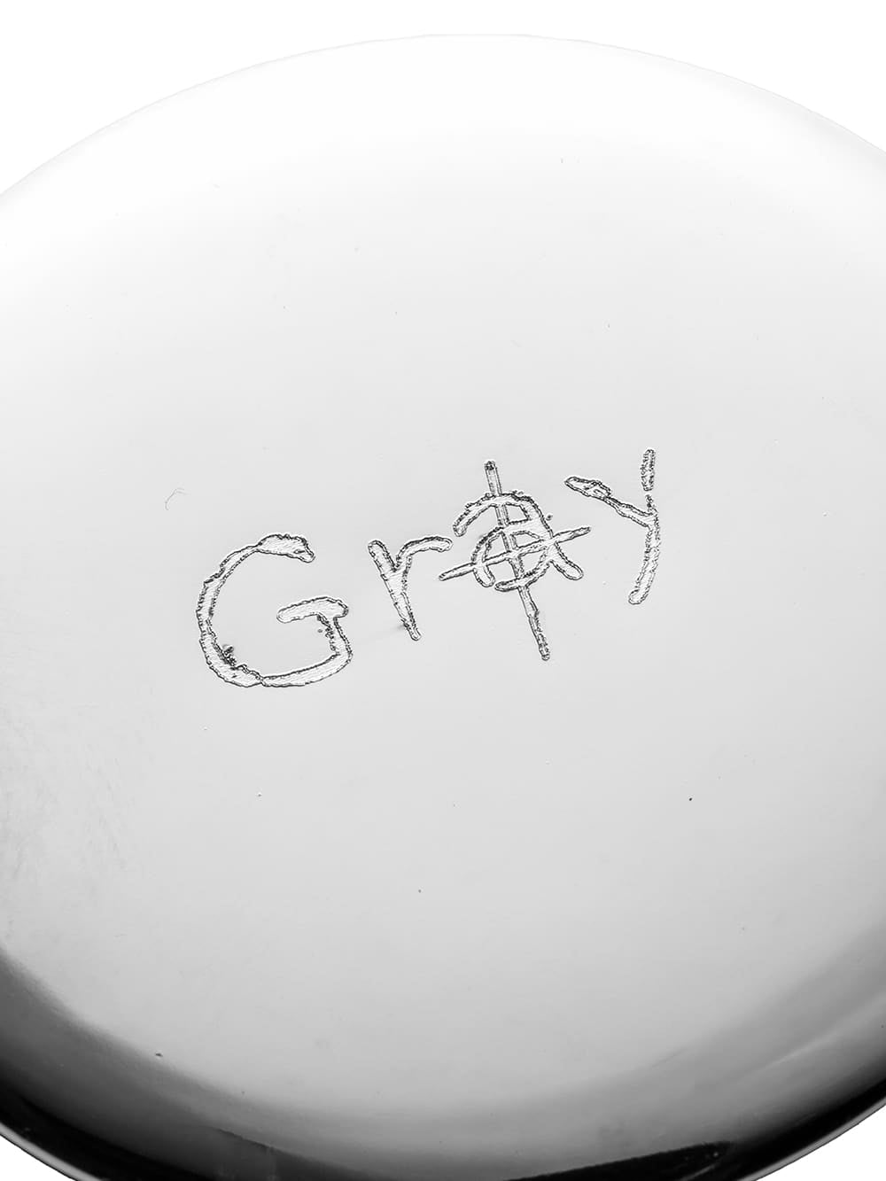 "gray" プレーンメタルバッジ(ミディアム)