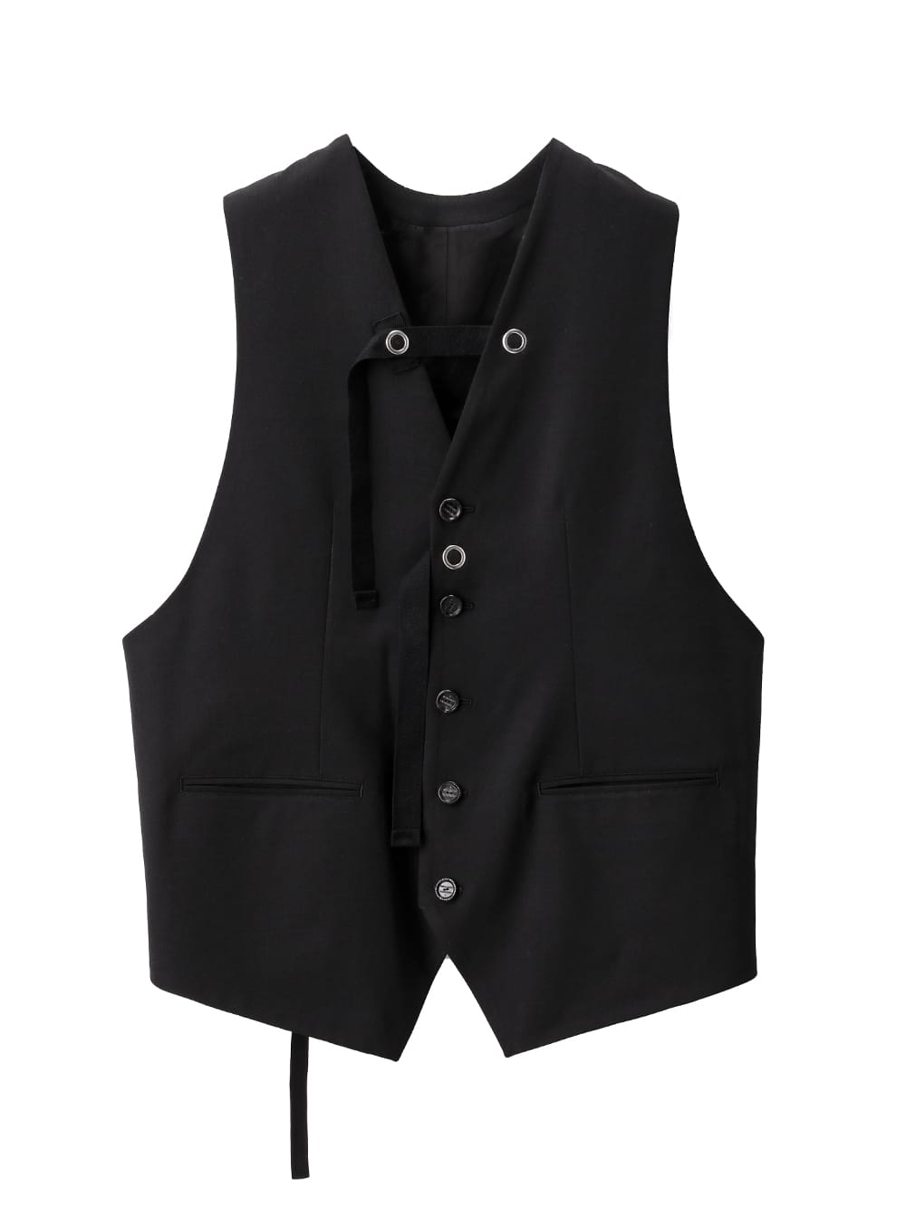 new two-way zip reverse odd vest.(solid)