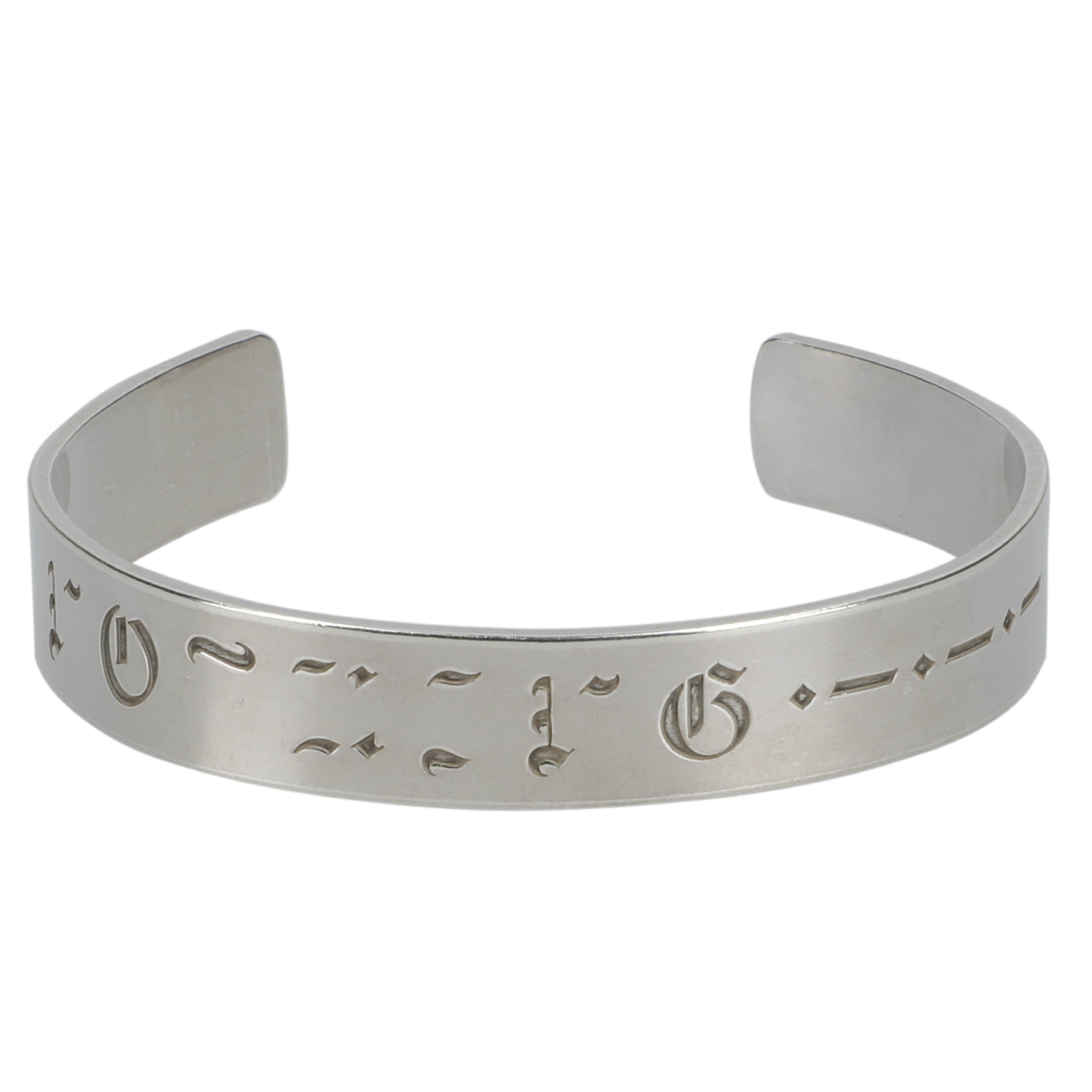 morse code cuff. (NOTHING.) (MEN'S SIZE)