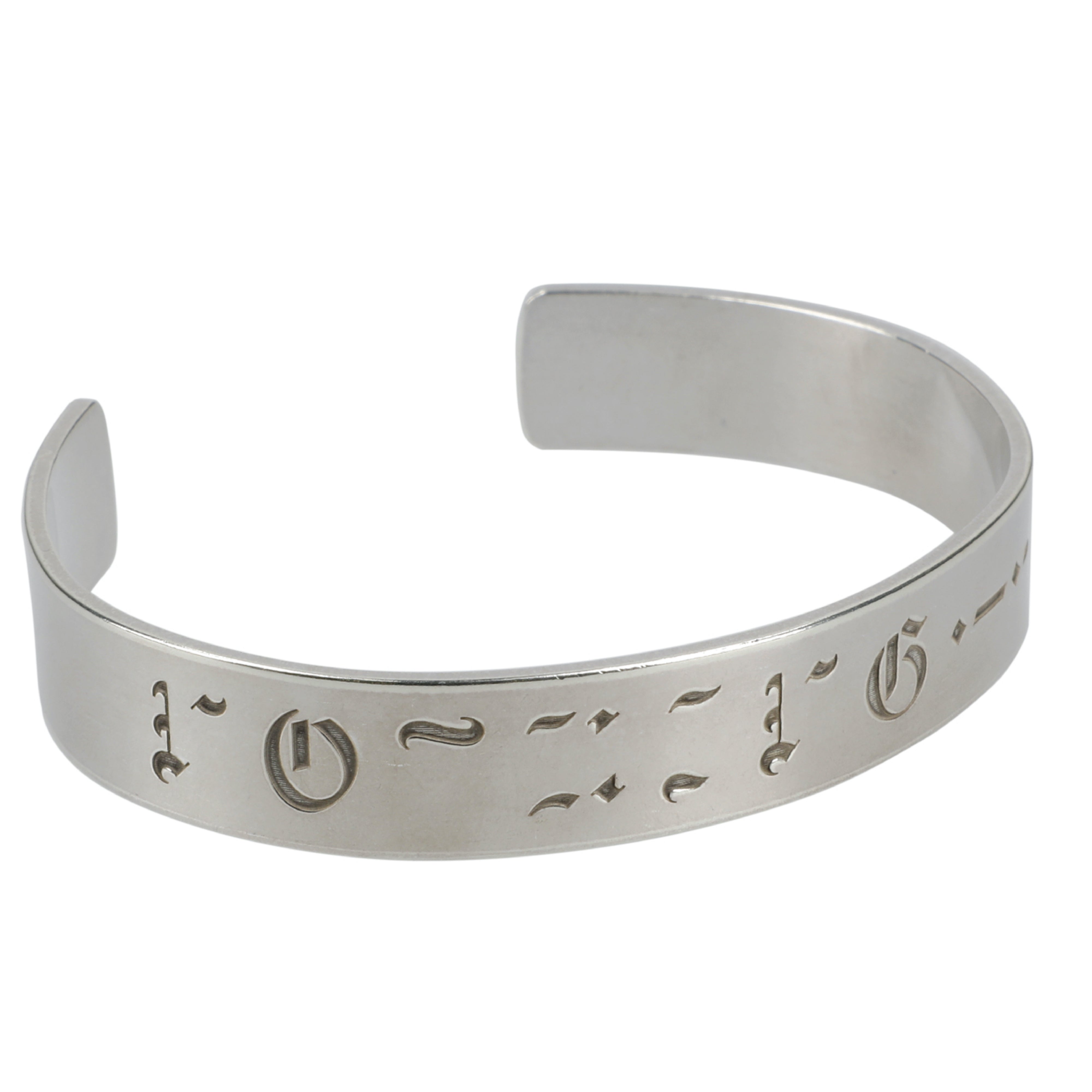 morse code cuff. (NOTHING.) (MEN'S SIZE)