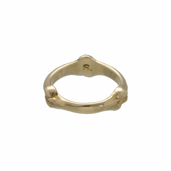 bone shaped band ring.