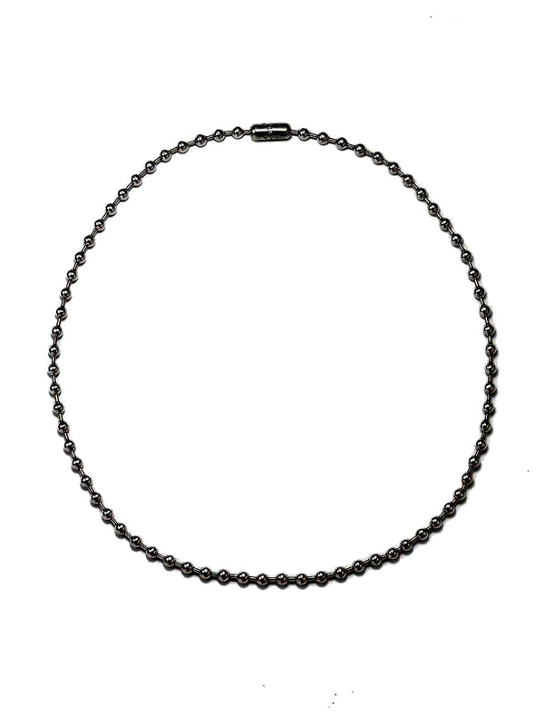 ball chain necklace. -L- long