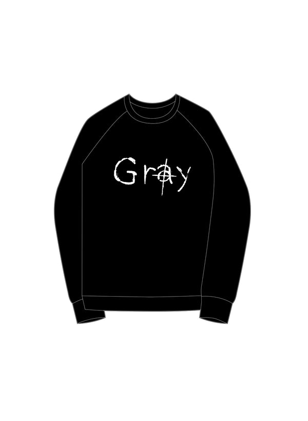gray.(crew neck sweatshirt)