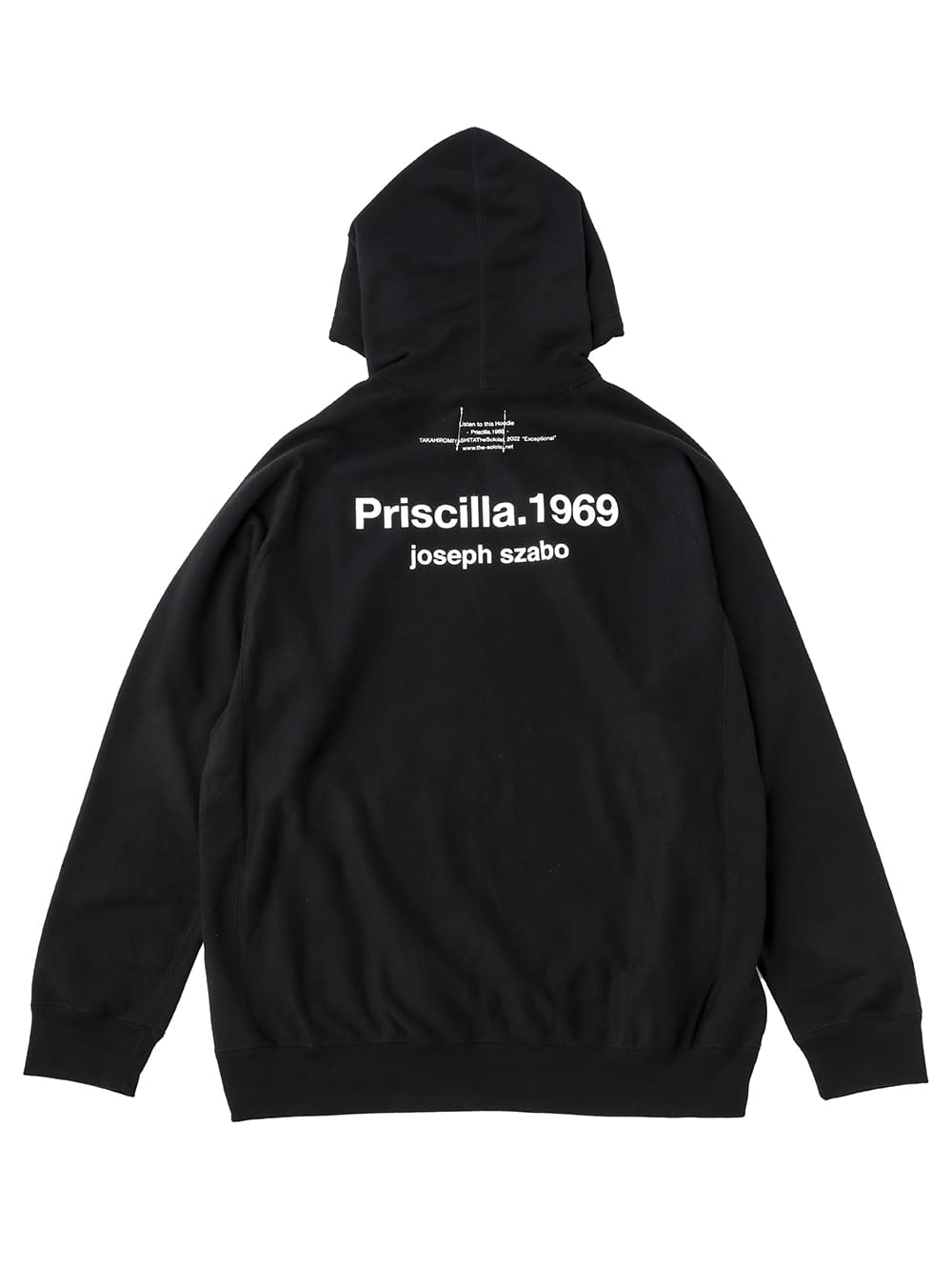 priscilla 1969 (オーバーサイズドフーディ)-sc.0456SS22-blackxwhite 