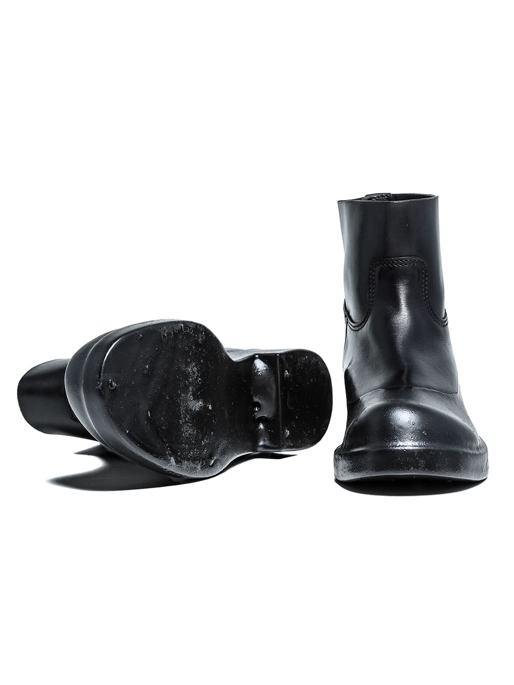 sf.0003SS23_black short length riding boots. judb 2023SS