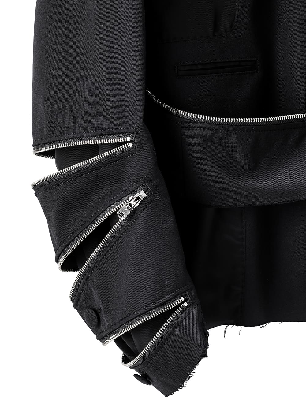 spiral zip mummy notched lapel short jacket.(solid)