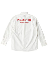 ボタンダウンシャツ（priscilla 1969.）-ss.0021SS22-whitexred